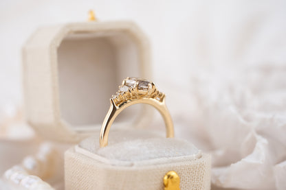 The Maeve Ring | 1.5 CT Marquise Brown Diamond - Lavender Creek Gems 