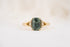 The Serendipity Ring | 2.57 CT Elongated Cushion Green Sapphire - Lavender Creek Gems 