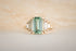 The Soleil 2.6 CT Emerald Cut Lagoon Blue Tourmaline Ring - Lavender Creek Gems 