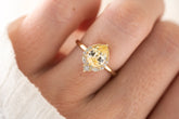The Charlotte Ring - 1.8 CT Pear Yellow Sapphire - Lavender Creek Gems 