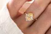 The Charlotte Ring - 1.8 CT Pear Yellow Sapphire - Lavender Creek Gems 