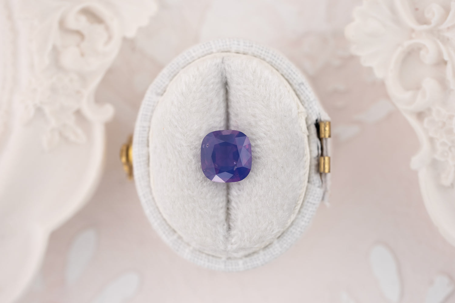 2.02 CT Cushion Opalescent Purple Sapphire - Lavender Creek Gems 