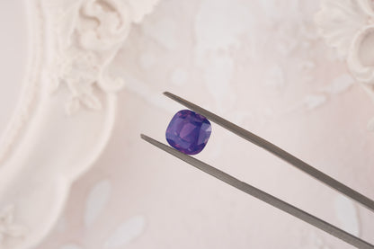 2.02 CT Cushion Opalescent Purple Sapphire - Lavender Creek Gems 