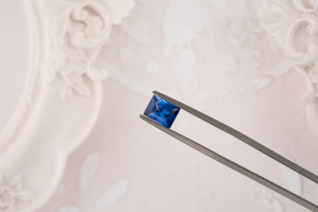 1.13 CT Fancy Baguette Cut Royal Blue Sapphire - Lavender Creek Gems 