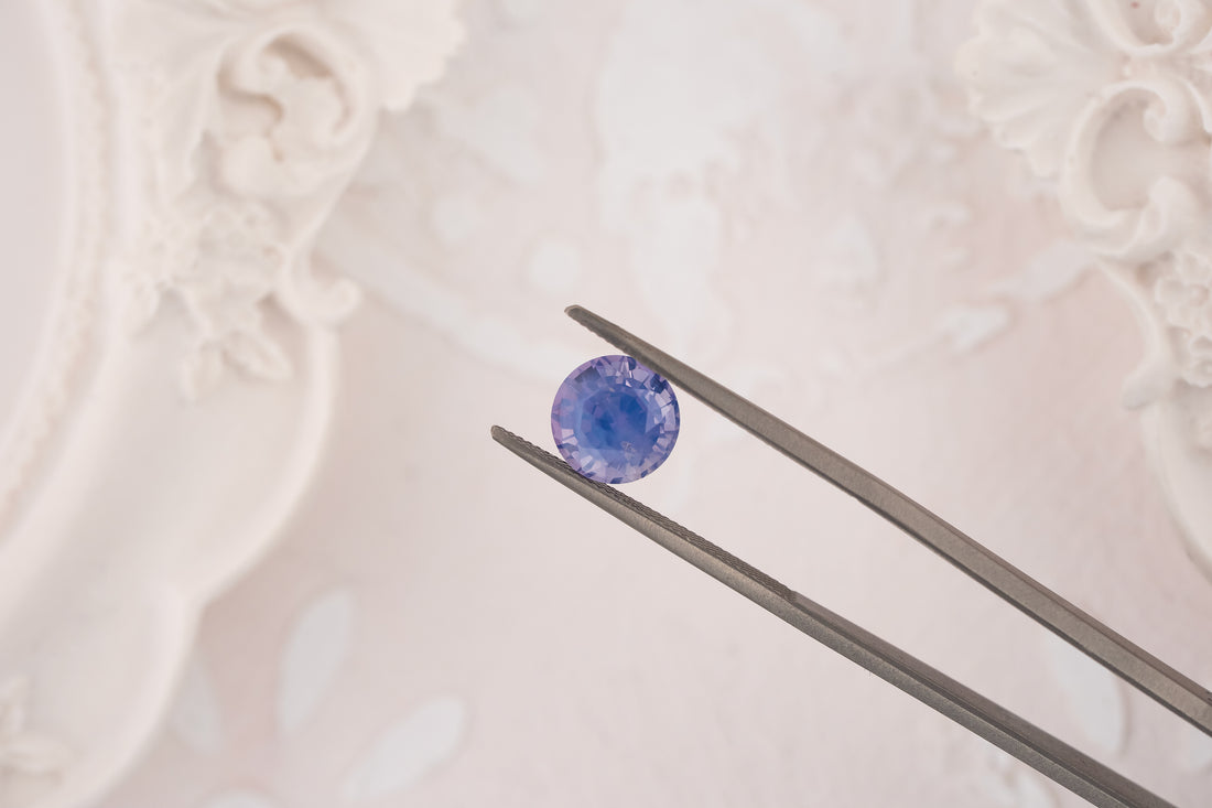2.19 CT Round Opalescent Light Purple Sapphire - Lavender Creek Gems 
