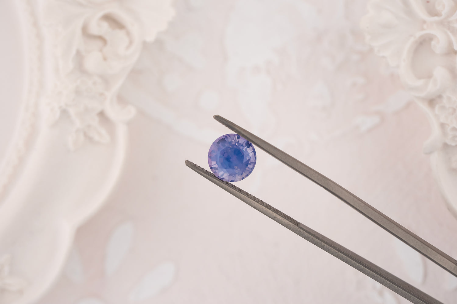 2.19 CT Round Opalescent Light Purple Sapphire - Lavender Creek Gems 