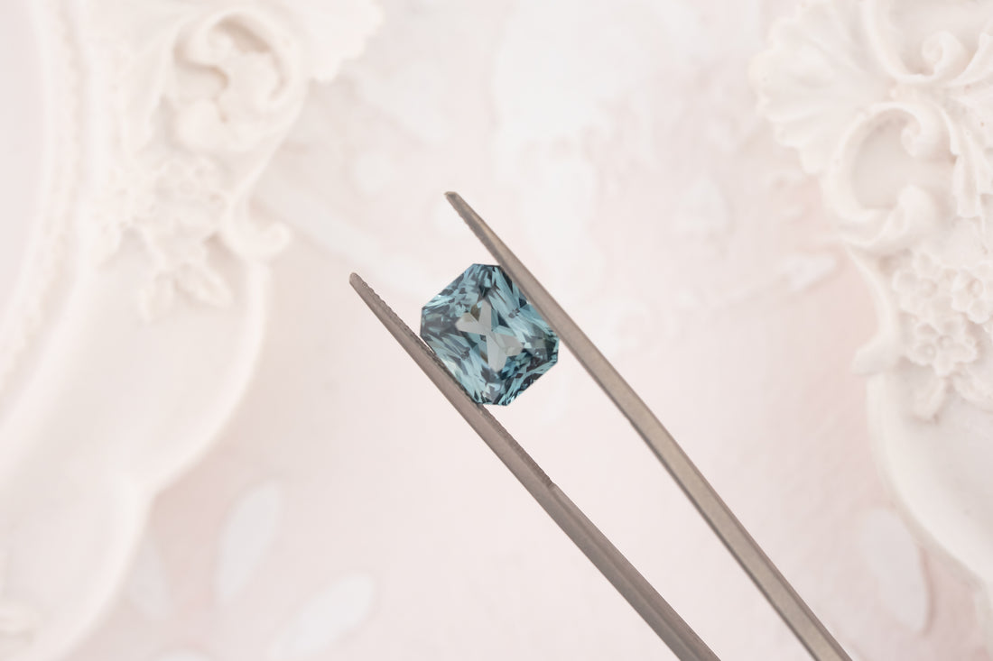 3.13 CT Radiant Teal Sapphire - Lavender Creek Gems 