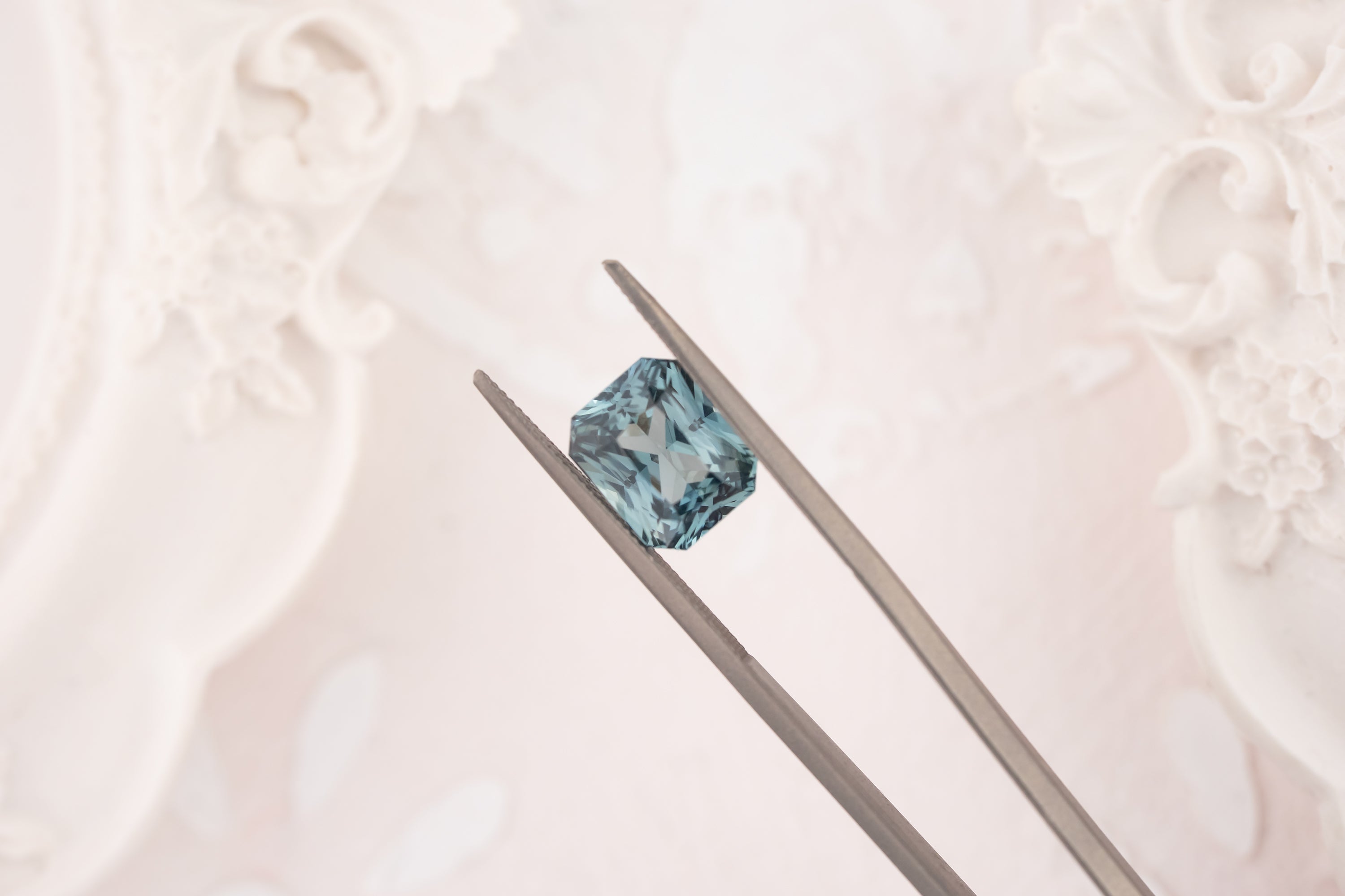 3.13 CT Radiant Teal Sapphire - Lavender Creek Gems 