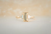 The Mira 1.1 CT Emerald Cut Yellow Sapphire Ring - Lavender Creek Gems 