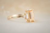The Mira 1.1 CT Emerald Cut Yellow Sapphire Ring - Lavender Creek Gems 