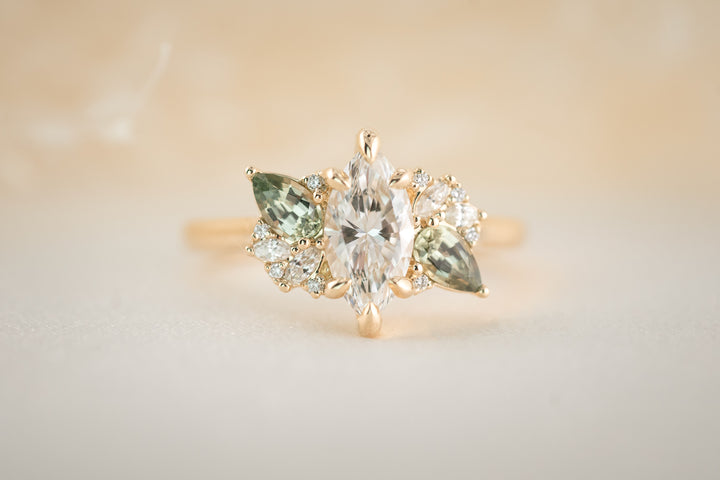 The Fleur 1.05 CT Marquise Diamond Ring