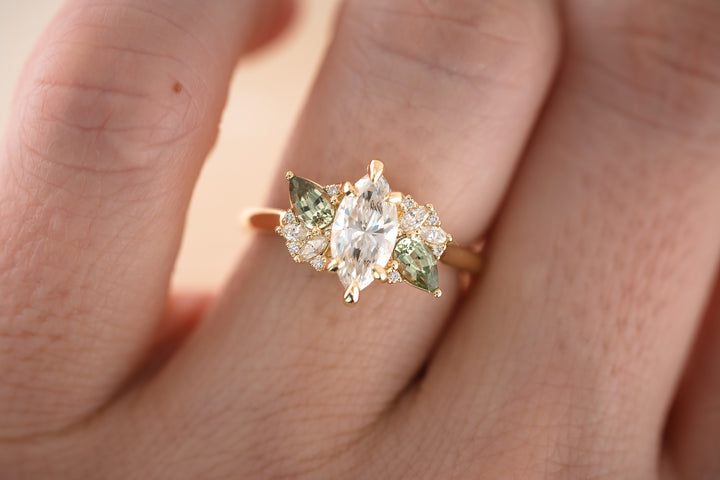 The Fleur 1.05 CT Marquise Diamond Ring