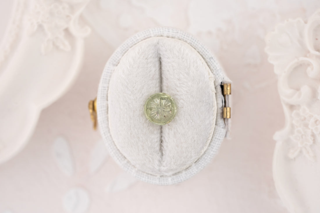 1.05 CT Round Starbrite™ Cut Light Green Shimmery Montana Sapphire - Lavender Creek Gems 