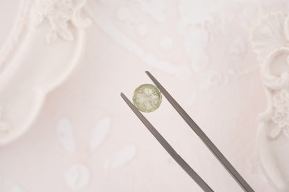 1.05 CT Round Starbrite™ Cut Light Green Shimmery Montana Sapphire - Lavender Creek Gems 