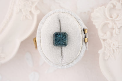 3.44 CT Square Starbrite™ Cut Teal Sapphire - Lavender Creek Gems 