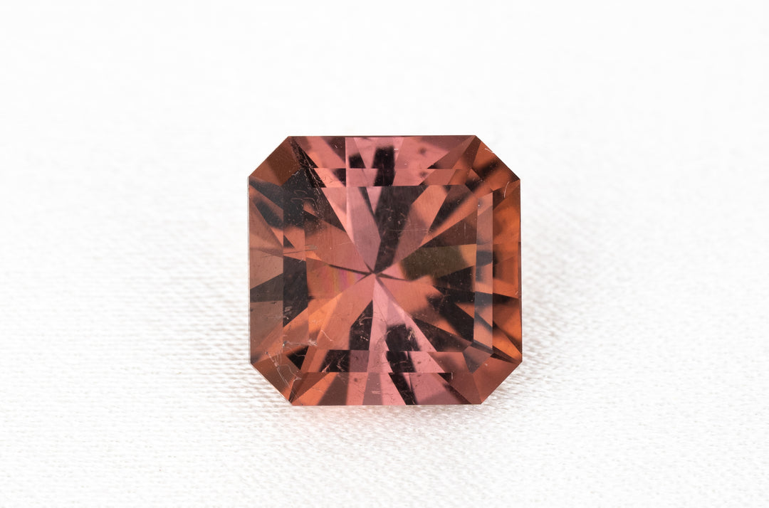 4.5 CT Square Radiant Red Pink Tourmaline