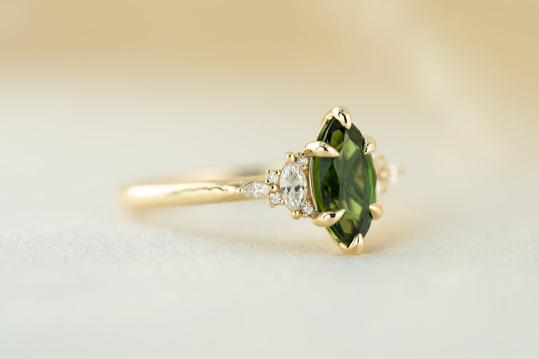0.88 CT Emerald Cut Teal Sapphire