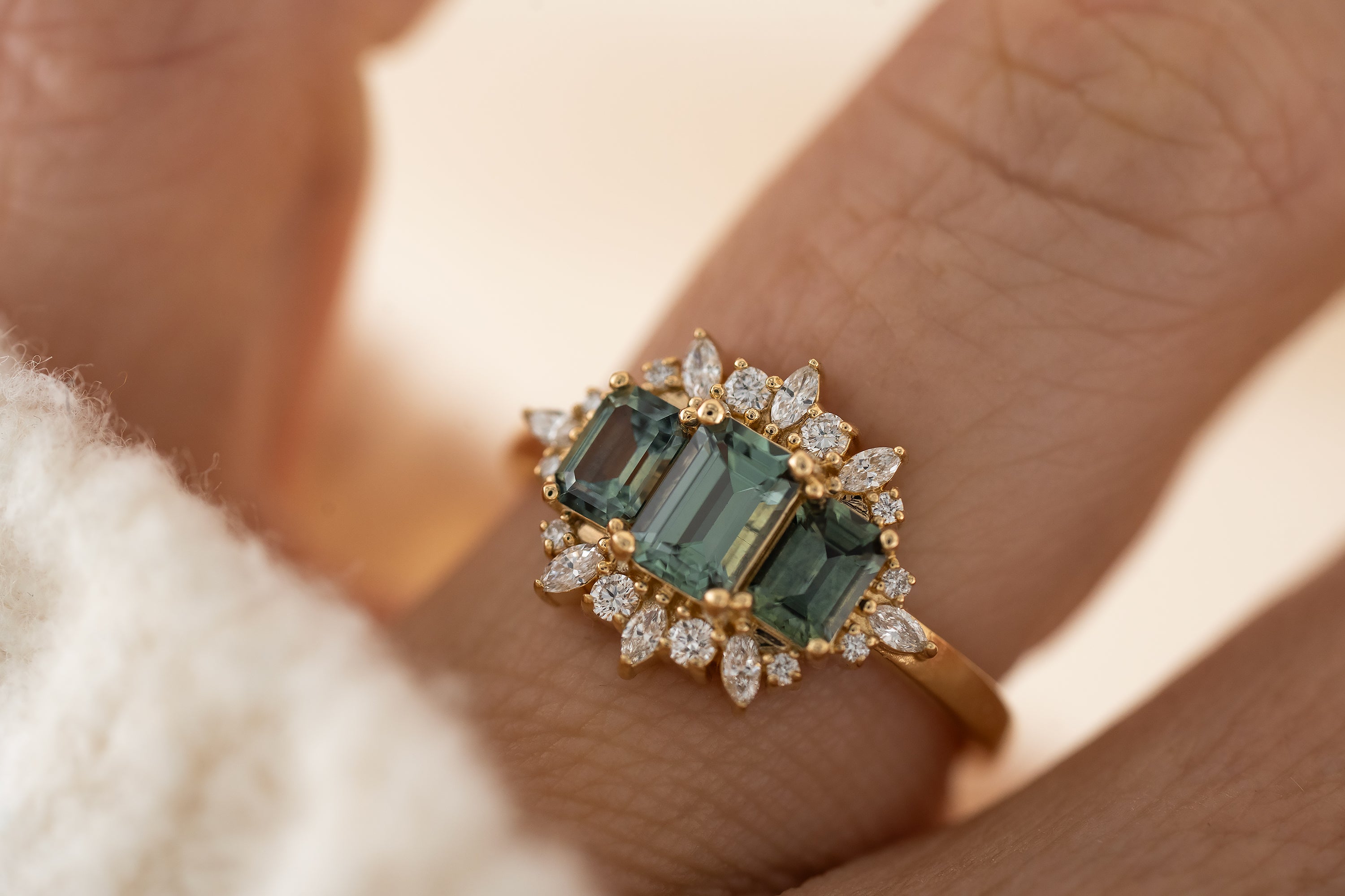 The Marial Ring | Montana Sapphire - Lavender Creek Gems 