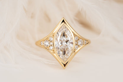 The Acrux Ring | 2.04 CT Marquise Diamond