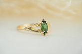 The Weaver Ring - 0.78 CT Marquise Chrome Tourmaline - Lavender Creek Gems 