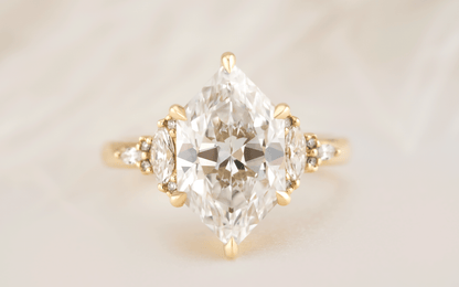 The Low Maeve Ring | 4.1 CT Duchess Diamond