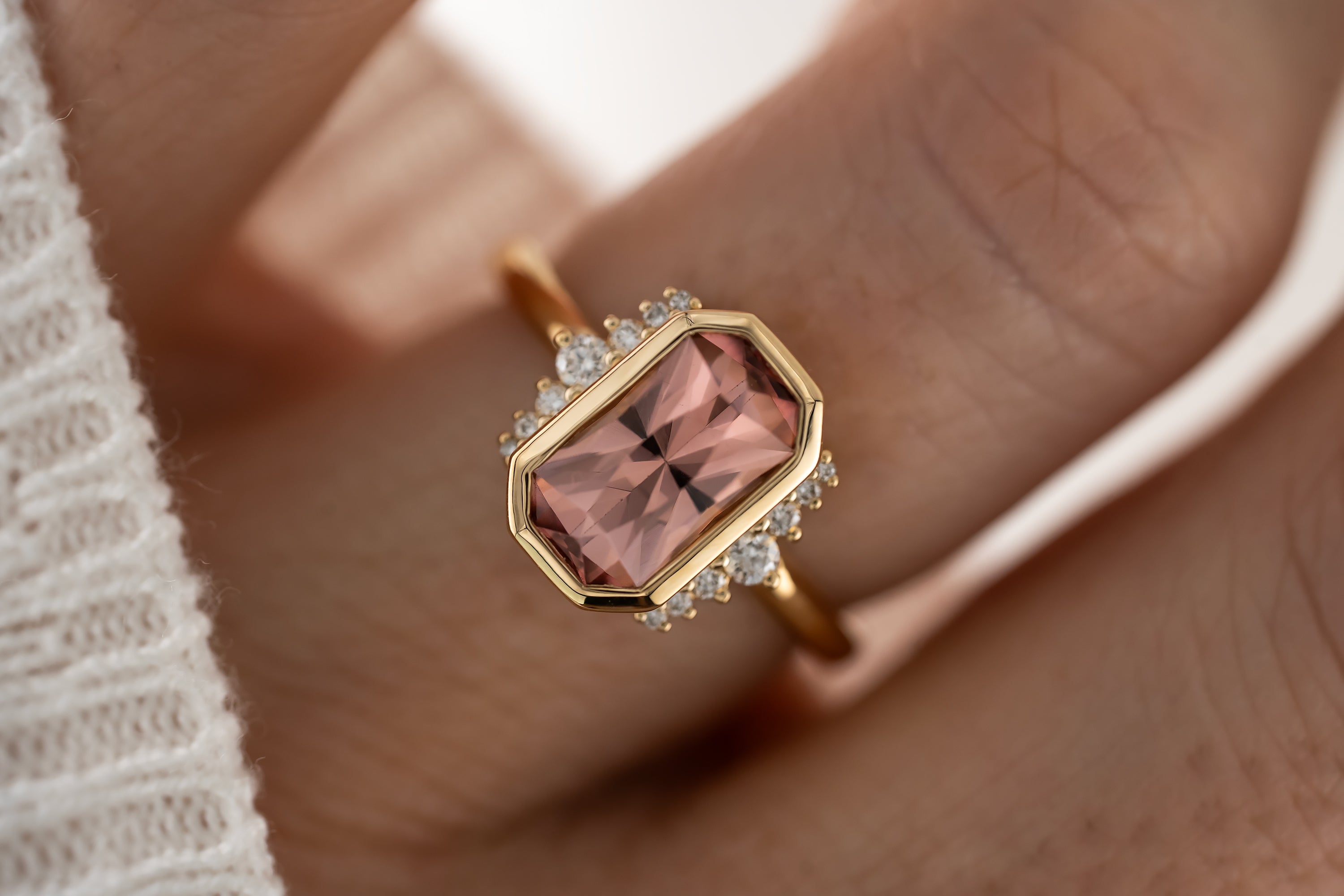 The Elysia Ring | 2.27 CT Pink Tourmaline - Lavender Creek Gems 