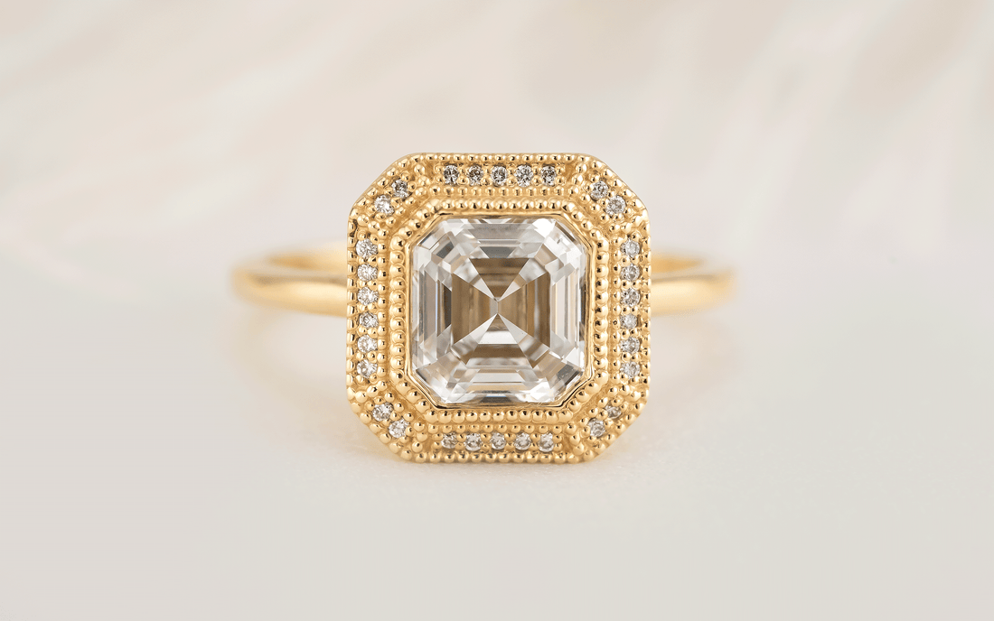 The Satine Ring | 2 CT Square Emerald Cut Diamond - Lavender Creek Gems