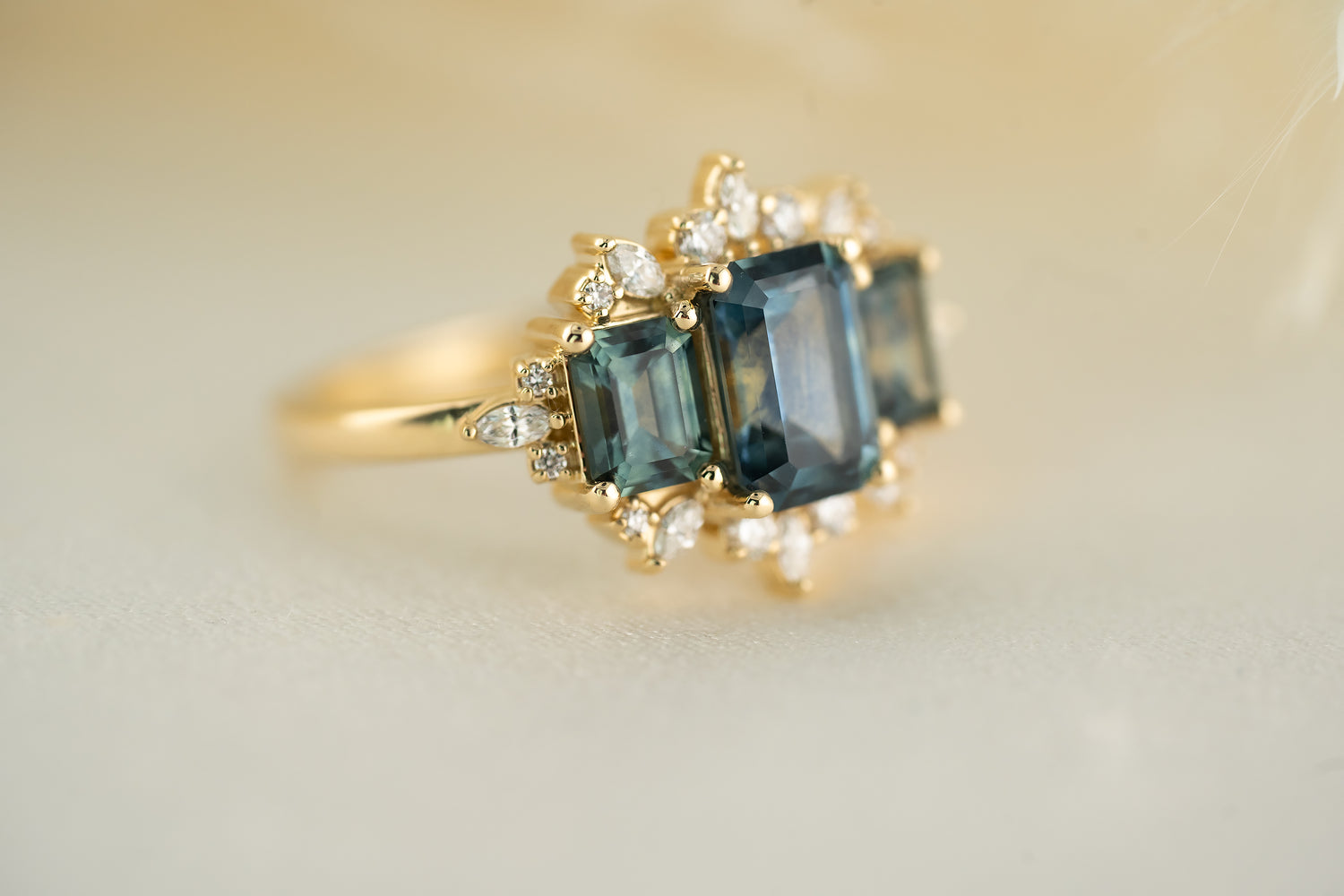 The Marial Montana Sapphire Ring - Lavender Creek Gems 