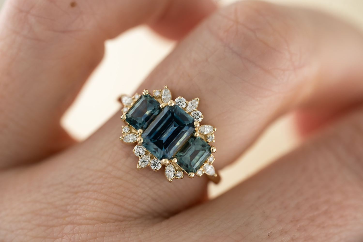 The Marial Montana Sapphire Ring - Lavender Creek Gems 