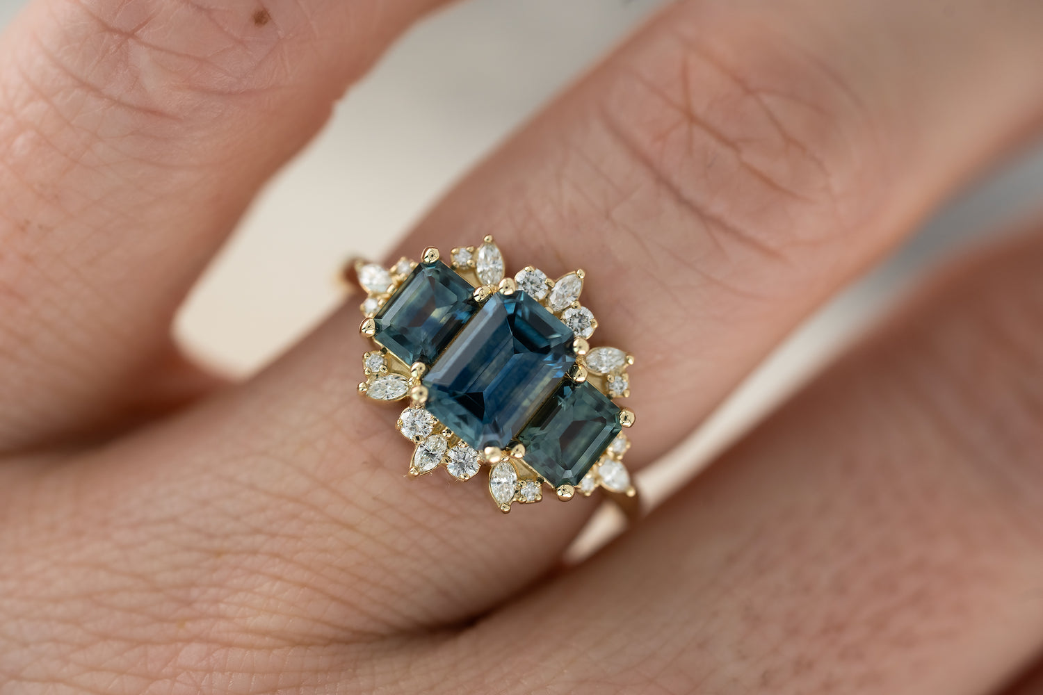 The Marial Montana Sapphire Ring - Lavender Creek Gems 