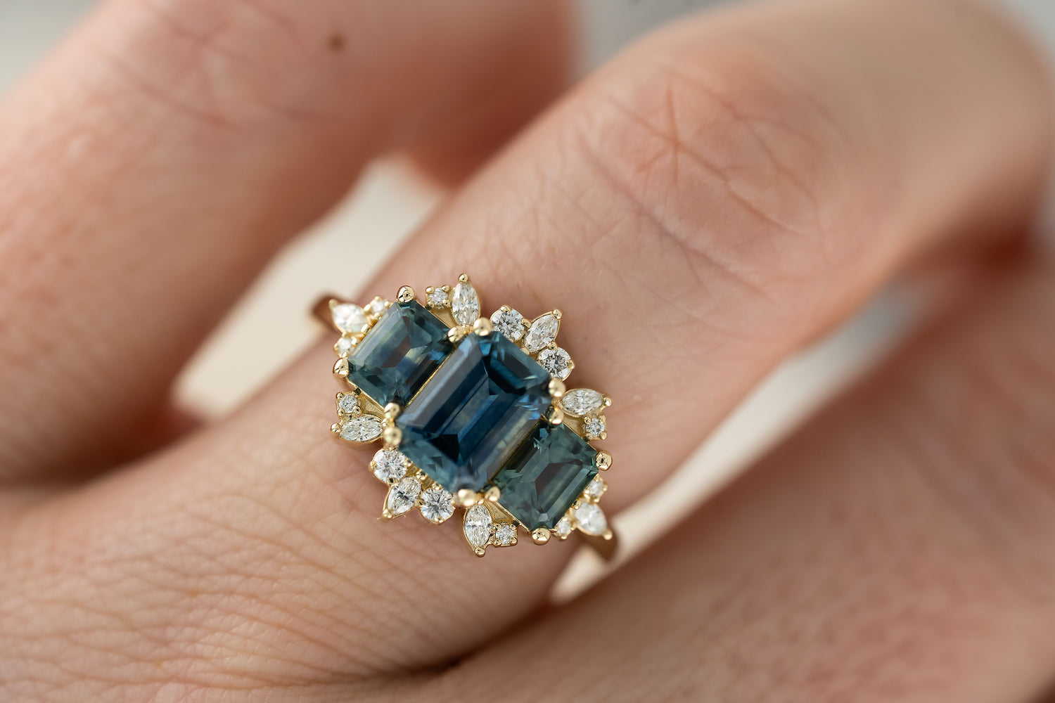 The Marial Montana Sapphire Ring - Lavender Creek Gems 