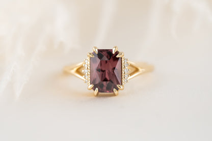 The Serendipity Ring | 2.99 CT Radiant Red Zircon