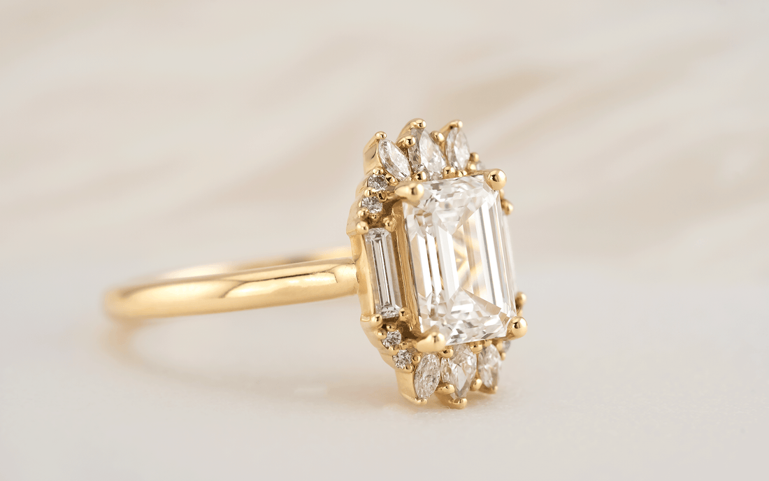 The Georgia Ring | Emerald Cut Diamond | Ready to Ship - Lavender Creek Gems