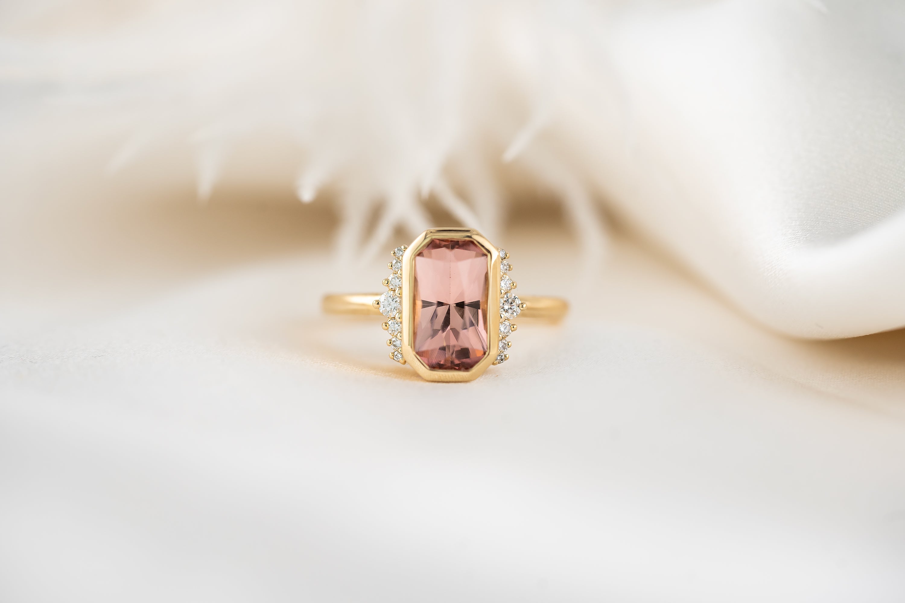 The Elysia Ring | 2.27 CT Pink Tourmaline - Lavender Creek Gems 