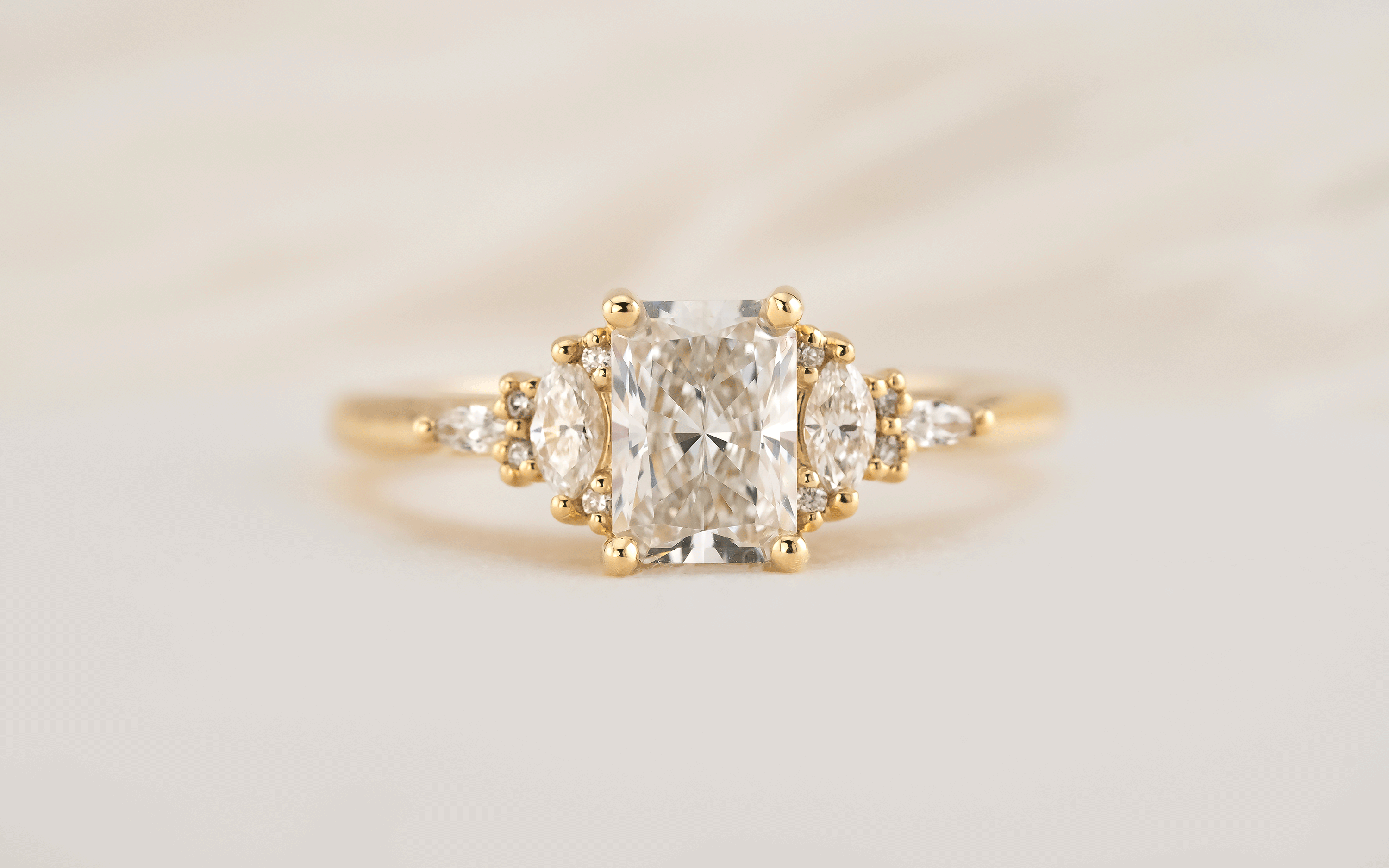 The Maeve Ring | 1 CT Radiant Diamond - Lavender Creek Gems 