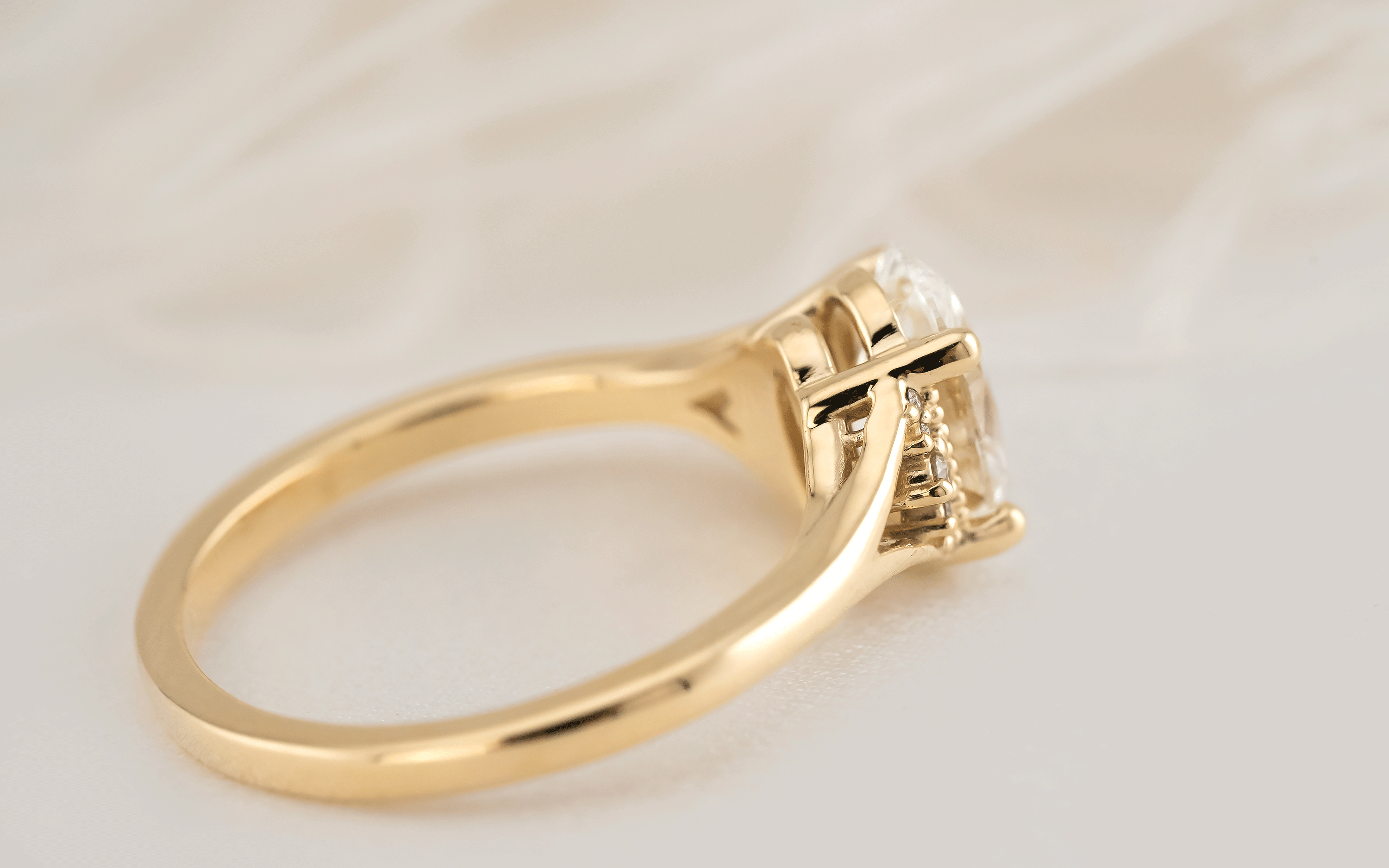 The Serendipity Ring | Oval Diamond - Lavender Creek Gems 