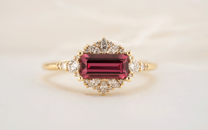 The Comtesse Ring | 1.13 Baguette Pink Spinel