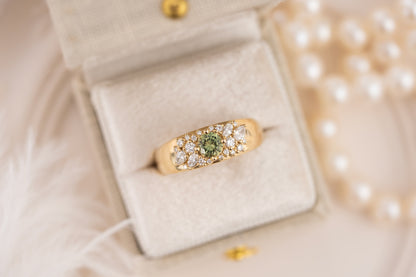 The Bejeweled Ring | Green Sapphire - Lavender Creek Gems 