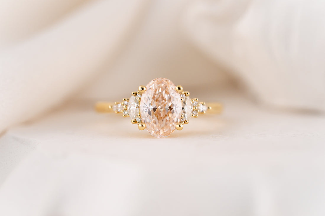 The Maeve Ring | 1.82 CT Oval Pink Diamond