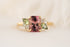 The Fleur Ring | 1.8 CT Radiant Pink Tourmaline - Lavender Creek Gems 