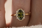 The Eleanor Ring | 1.5 CT Marquise Green Sapphire - Lavender Creek Gems 