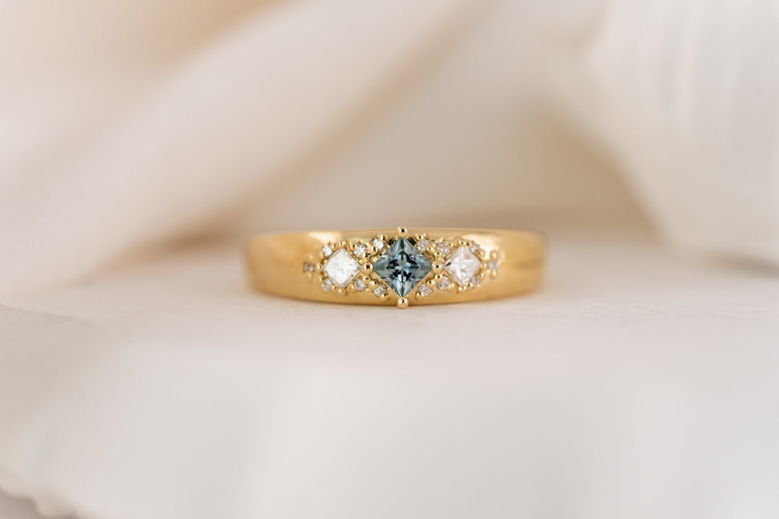 The Astral Ring | Princess Cut - Lavender Creek Gems 