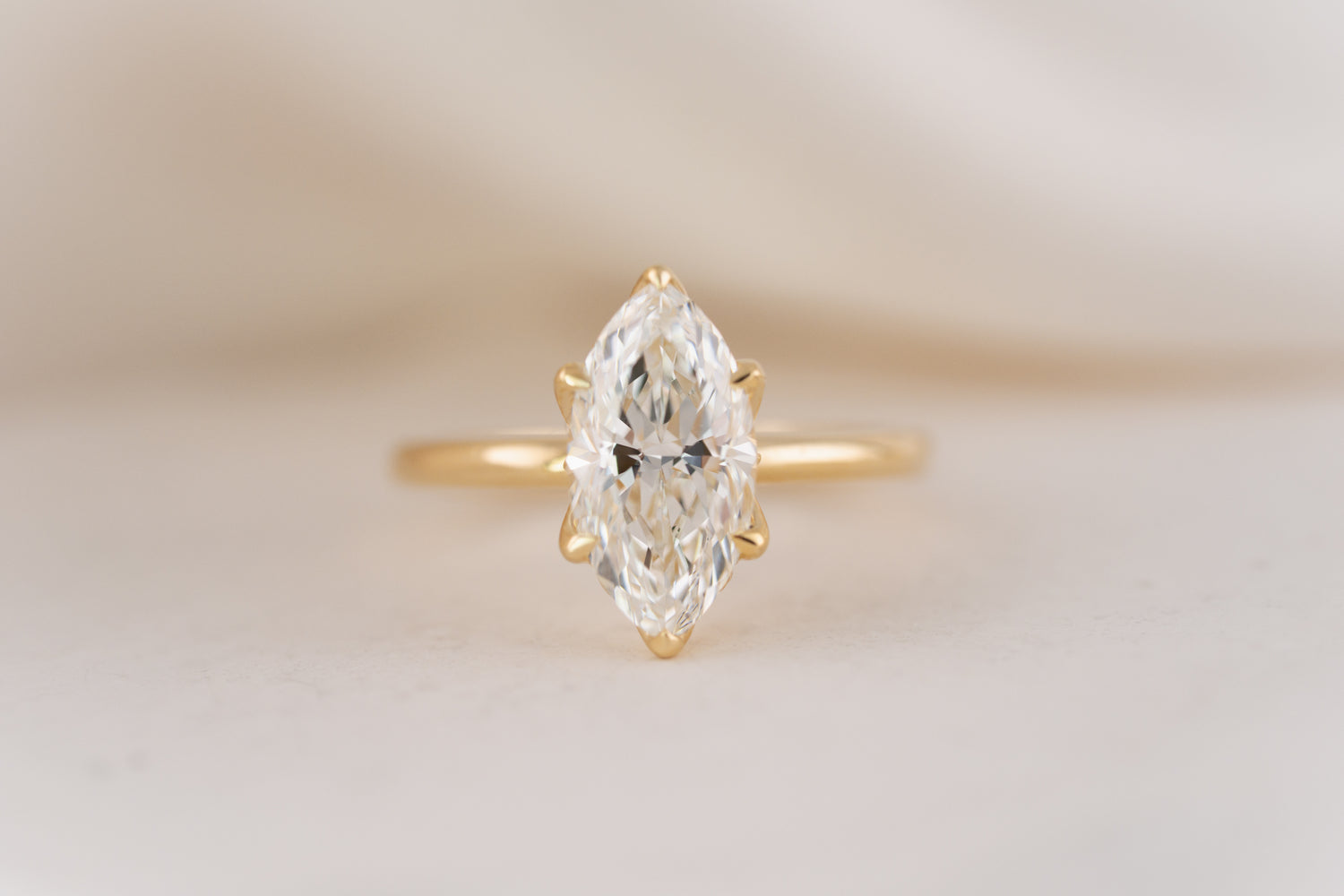 The Secret Garden Ring | 2.5 CT Marquise Diamond - Lavender Creek Gems 