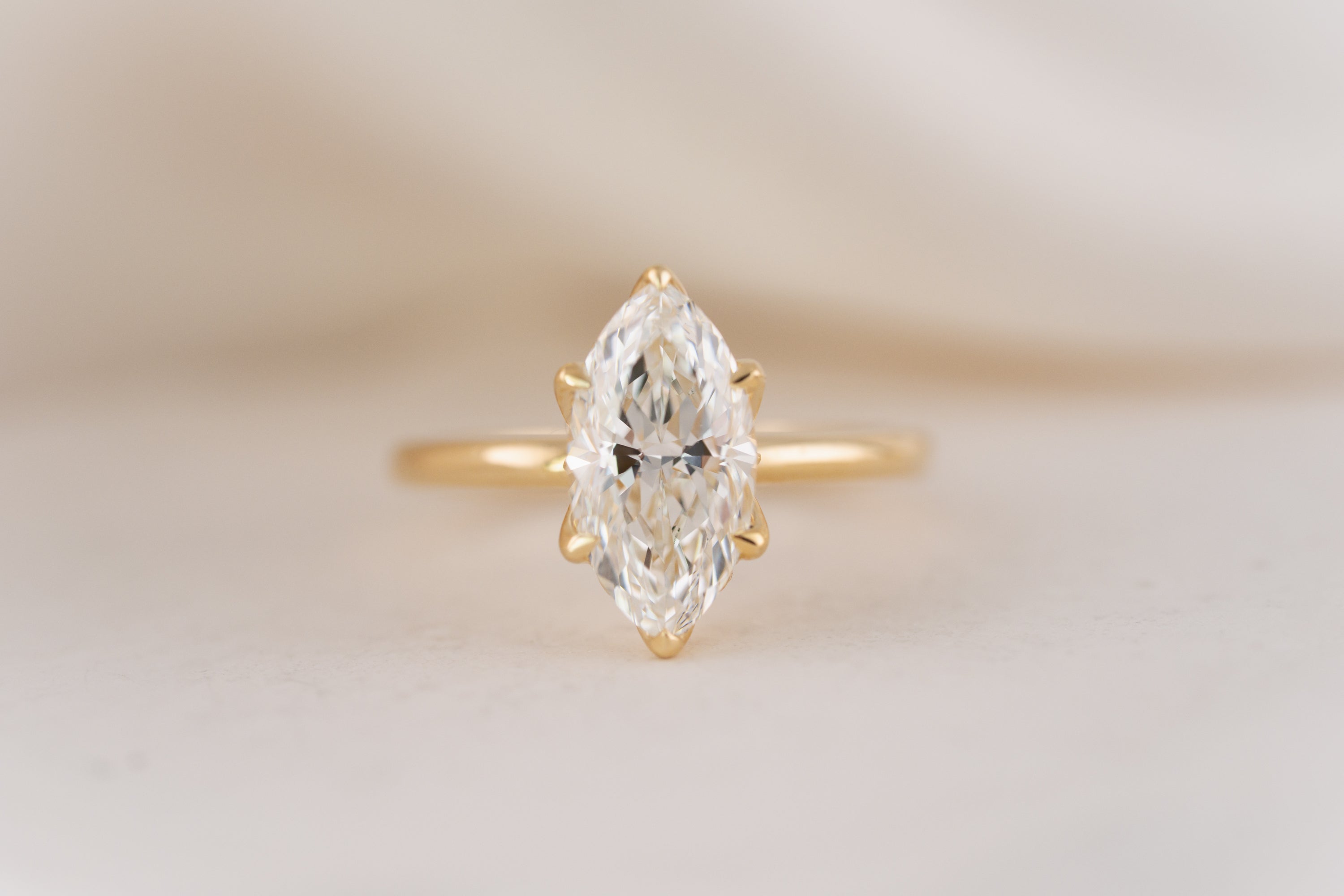 The Secret Garden Ring | 2.5 CT Marquise Diamond - Lavender Creek Gems 