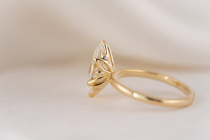 The Secret Garden Ring | 2.5 CT Marquise Diamond - Lavender Creek Gems 
