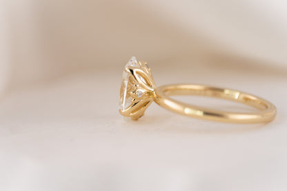The Secret Garden Ring | 2.5 CT Oval Diamond