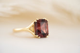 The Riven Ring | 4.1 CT Radiant Red Tourmaline - Lavender Creek Gems 