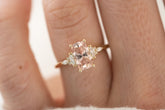 The Maeve 2.35 CT Regal Radiant™ Peach Sapphire Ring - Lavender Creek Gems 