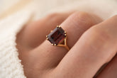 The Riven Ring | 4.1 CT Radiant Red Tourmaline - Lavender Creek Gems 