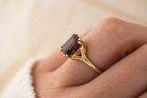 The Riven Ring | 4.1 CT Radiant Red Tourmaline - Lavender Creek Gems 